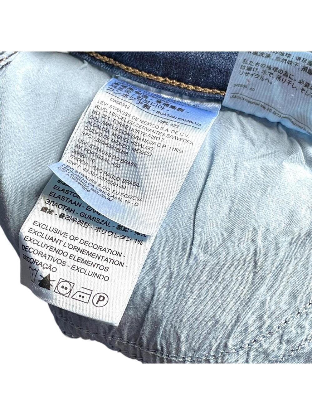 Levi's Classic Straight Stretch Jeans Women Size 6 28x30 - Picture 7 of 10